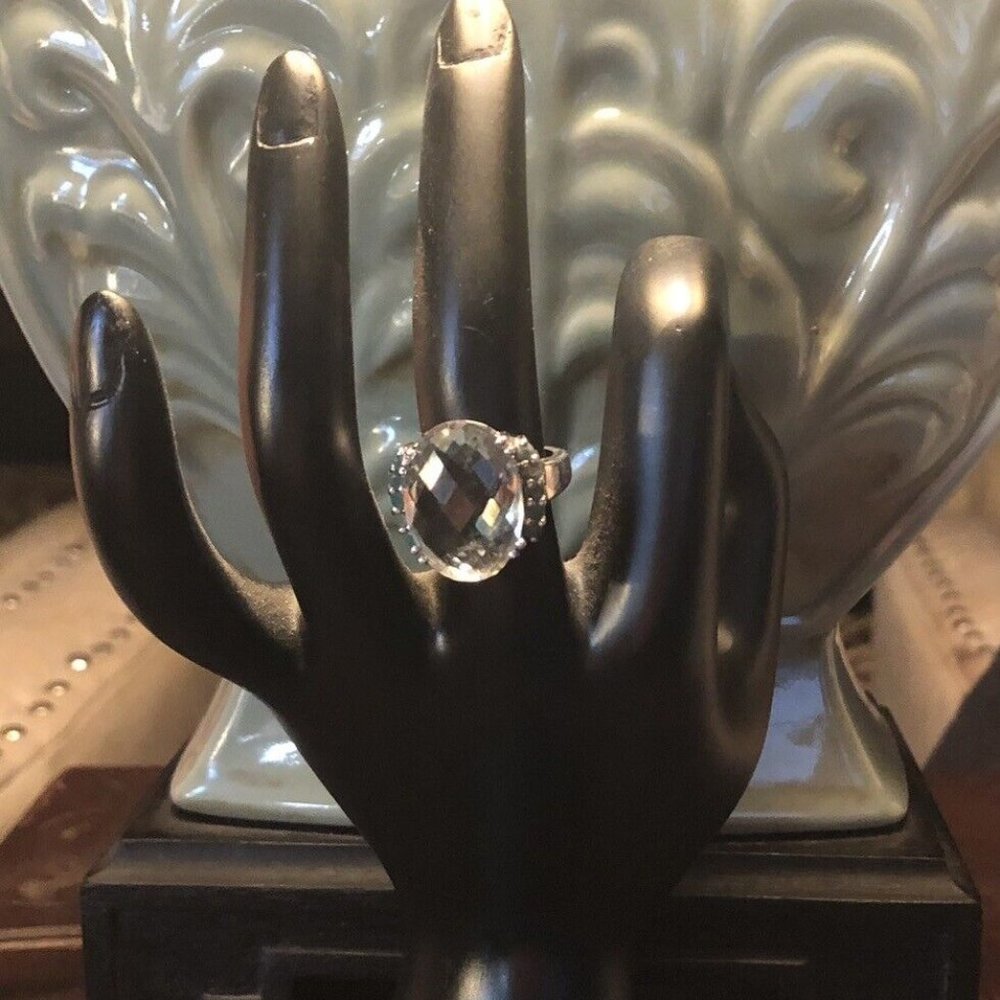 Womens Sterling Silver 11 CTW Amethyst and Emerald Size 7 SHIPS FREE! GREAT GIFT